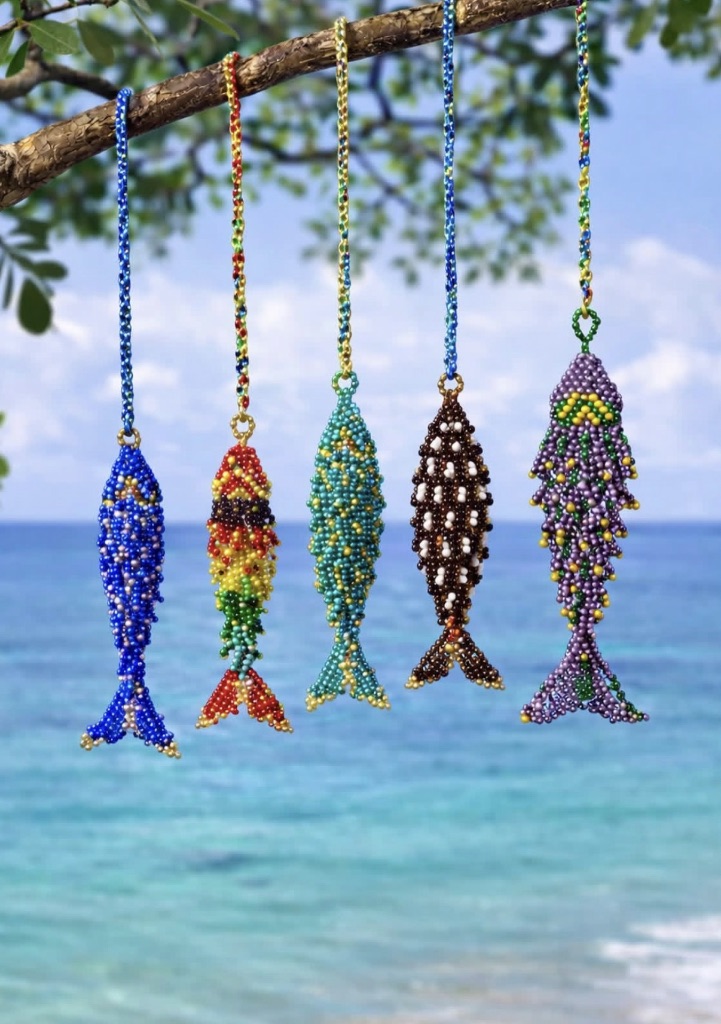 Collares de peces artesanales